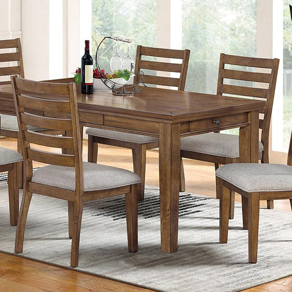 Rapidview CM3259WN-T Walnut/Light Gray Transitional Dining Table By Furniture Of America - sofafair.com