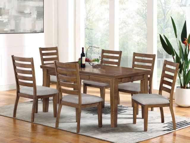 Rapidview CM3259WN-T Walnut/Light Gray Transitional Dining Table By Furniture Of America - sofafair.com