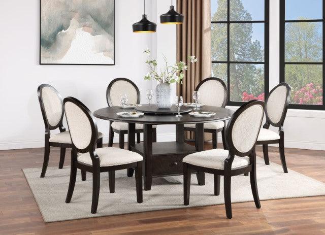 Newforte CM3260EX-T Espresso/Ivory Transitional Dining Table By Furniture Of America - sofafair.com
