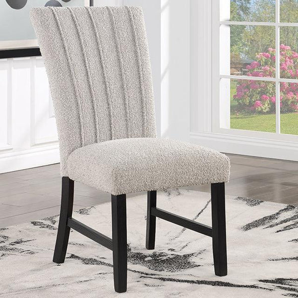 Alta CM3263GY-SC-2PK Gray/Black Contemporary Side Chair By Furniture Of America - sofafair.com