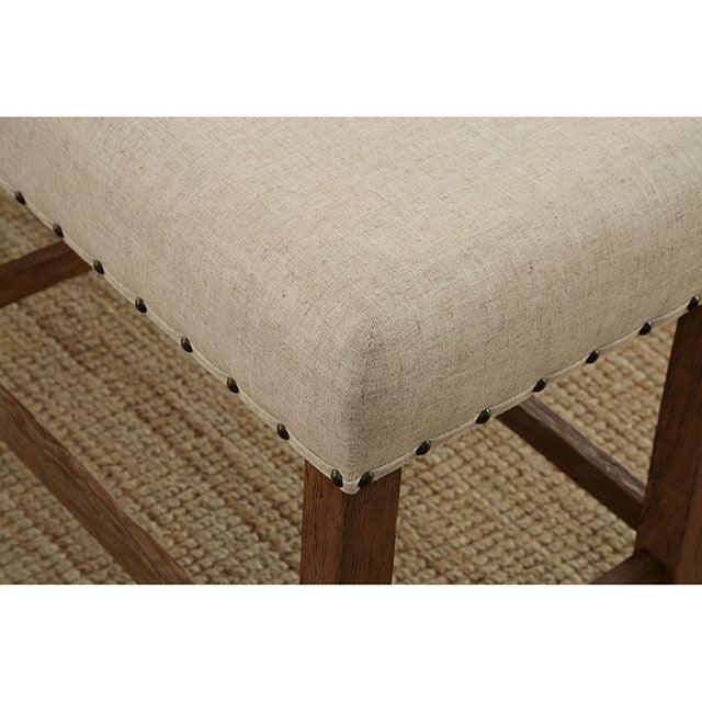 Sania CM3324PC-2PK Rustic Oak Rustic Counter Ht. Chair (2/Box) By Furniture Of America - sofafair.com
