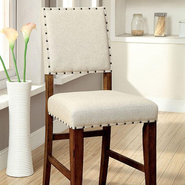 Sania CM3324PC-2PK Rustic Oak Rustic Counter Ht. Chair (2/Box) By Furniture Of America - sofafair.com