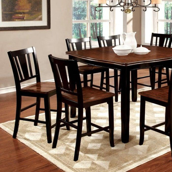 Dover CM3326BC-PT Black/Cherry Transitional Counter Ht. Table By furniture of america - sofafair.com