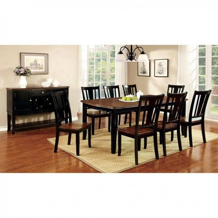 Dover CM3326BC-T Black/Cherry Transitional Dining Table By furniture of america - sofafair.com