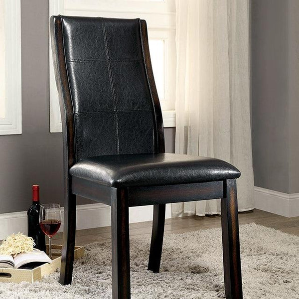 Townsend CM3339DK-SC-2PK Brown Cherry Transitional Side Chair (2/Box) By Furniture Of America - sofafair.com