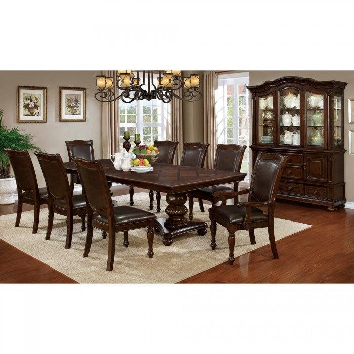 Alpena CM3350T Brown Cherry Transitional Dining Table By furniture of america - sofafair.com