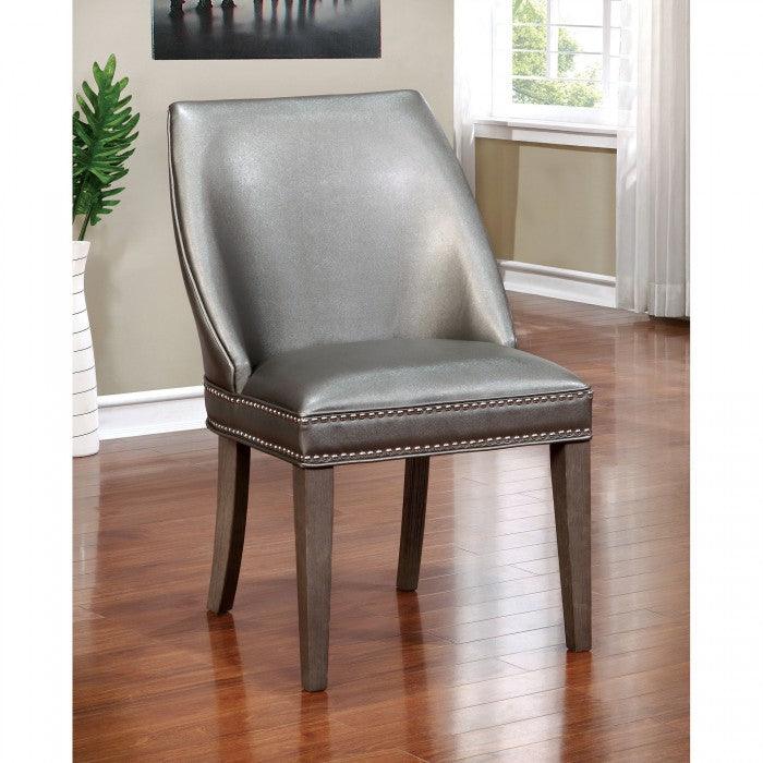Sturgis CM3352WC-2PK Dark Gray Contemporary Arm Chair (2/Box) By furniture of america - sofafair.com