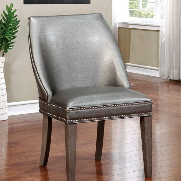 Sturgis CM3352WC-2PK Dark Gray Contemporary Arm Chair (2/Box) By furniture of america - sofafair.com