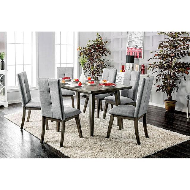 Rectangular Table by Furniture Of America Abelone CM3354GY-T Gray Rustic - sofafair.com