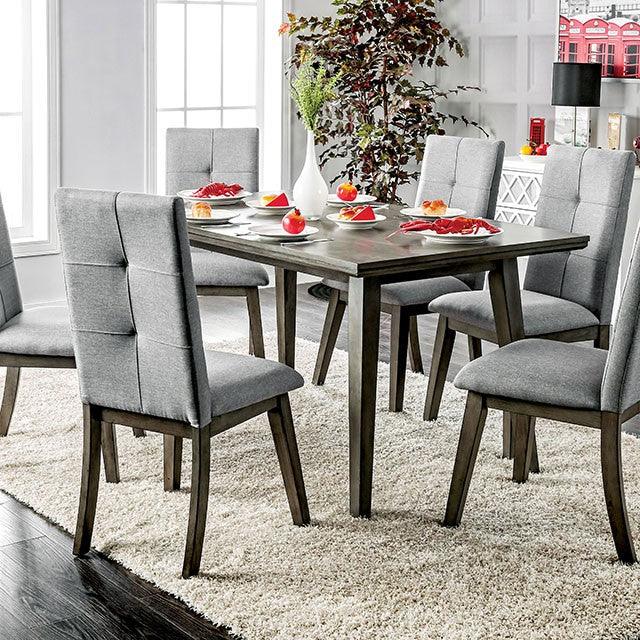 Abelone CM3354GY-T Gray Rustic Rectangular Table By Furniture Of America - sofafair.com