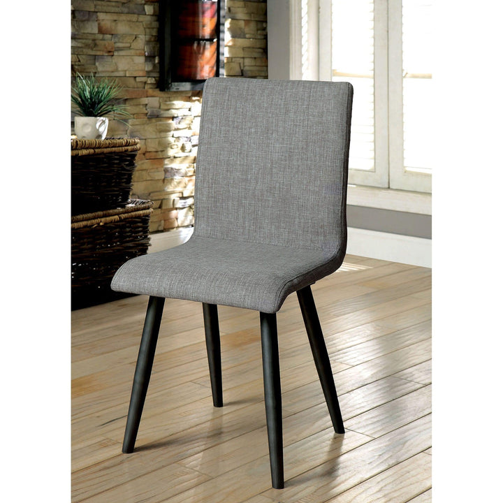 Vilhelm CM3360SC-2PK Gray Mid-century Modern Side Chair (2/Box) By Furniture Of America - sofafair.com