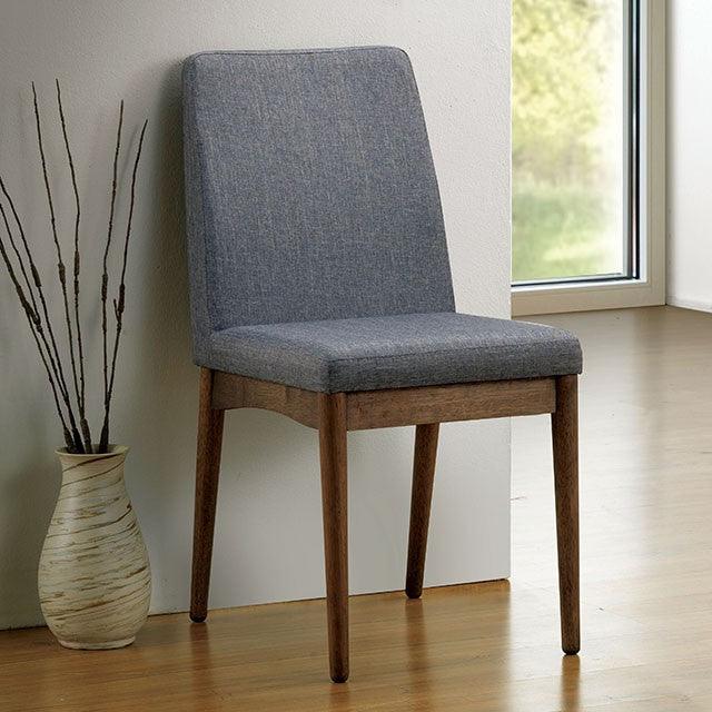 Eindride CM3371SC-2PK Natural Tone/Gray Rustic Side Chair (2/Box) By Furniture Of America - sofafair.com
