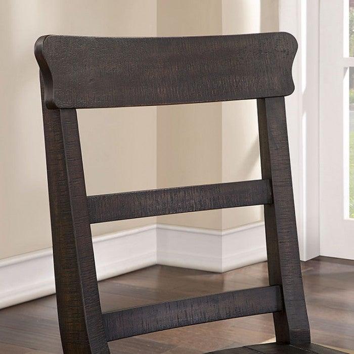 Leonidas CM3389BK-SC Antique Black Rustic Side Chair (2/Box) By furniture of america - sofafair.com
