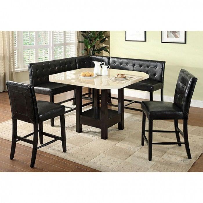 Bahamas CM3427PC-C Black Transitional Corner Counter Ht. Chair By furniture of america - sofafair.com