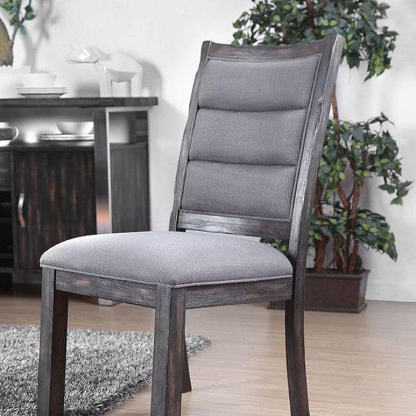 Mandy CM3451GY-SC-2PK Gray Rustic Side Chair (2/Ctn) By furniture of america - sofafair.com