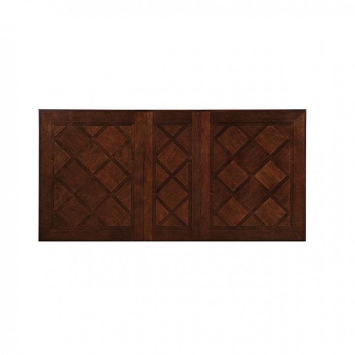 Sylvana CM3453T Brown Cherry/Espresso Traditional Dining Table By furniture of america - sofafair.com