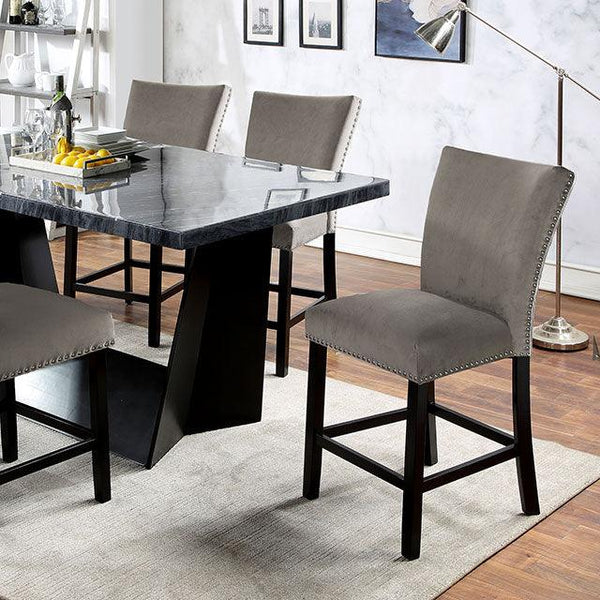 Opheim CM3496PT Black Contemporary Counter Ht. Table By Furniture Of America - sofafair.com