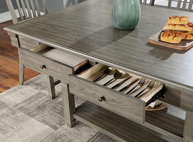 Anaya CM3512GY-PT Gray Transitional Counter Ht. Table By Furniture Of America - sofafair.com