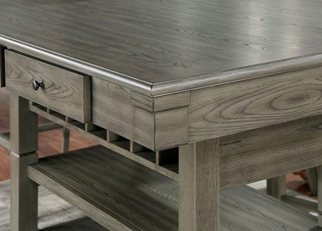 Anaya CM3512GY-PT Gray Transitional Counter Ht. Table By Furniture Of America - sofafair.com