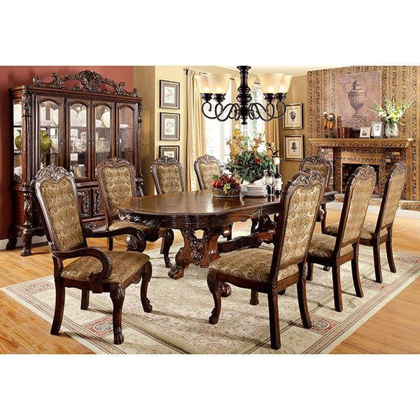 Medieve CM3557CH-SC-2PK Brown/Cherry Traditional Side Chair (2/Box) By Furniture Of America - sofafair.com