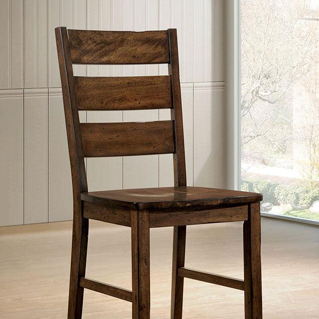Dulce CM3604SC-2PK Walnut Industrial Side Chair (2/Ctn) By Furniture Of America - sofafair.com