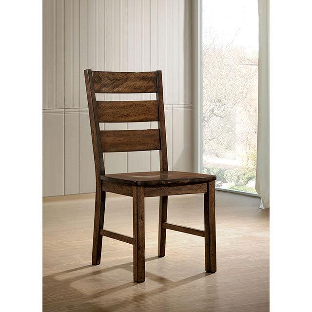 Dulce CM3604SC-2PK Walnut Industrial Side Chair (2/Ctn) By Furniture Of America - sofafair.com