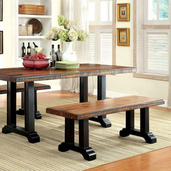 Gregory CM3605T Tobacco Oak Industrial Dining Table By furniture of america - sofafair.com