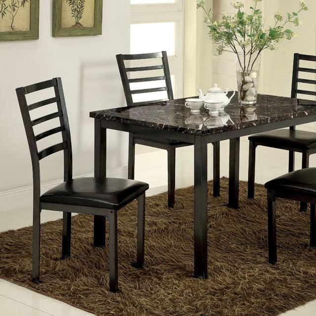 Colman CM3615T-48 Black Transitional Dining Table By Furniture Of America - sofafair.com