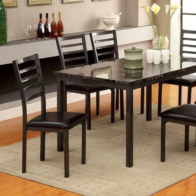 Colman CM3615T-60 Black Transitional Dining Table By Furniture Of America - sofafair.com