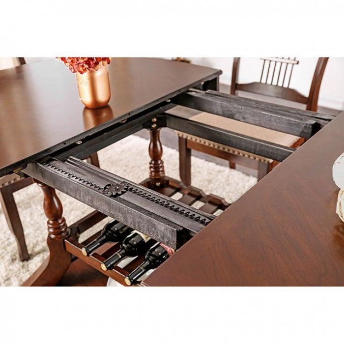 Jordyn CM3626T Brown Cherry Transitional Dining Table By furniture of america - sofafair.com