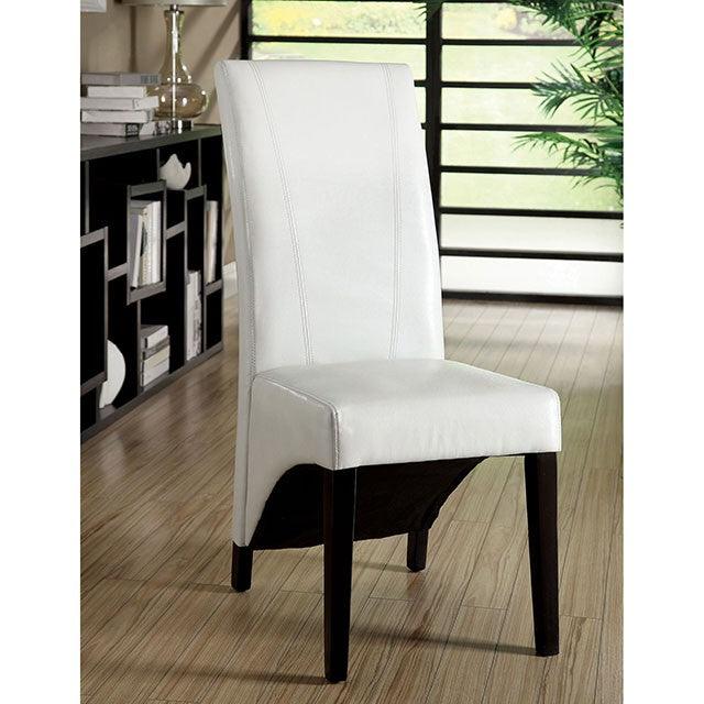 Mauna CM8371WH-T White Contemporary Dining Table By Furniture Of America - sofafair.com