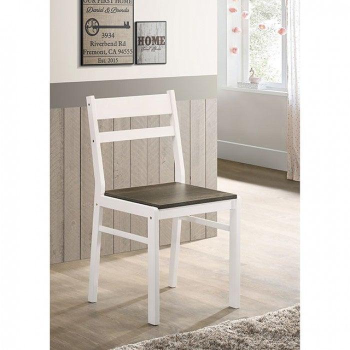 Debbie CM3714GY-T-5PK Gray/White Transitional 5 Pc. Dining Table Set By furniture of america - sofafair.com