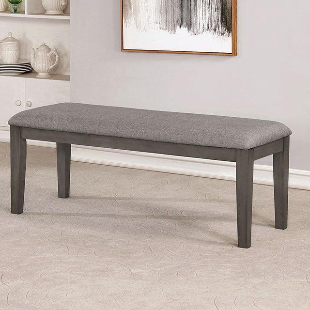 Viana CM3716BN Gray/Light Gray Transitional Bench By Furniture Of America - sofafair.com