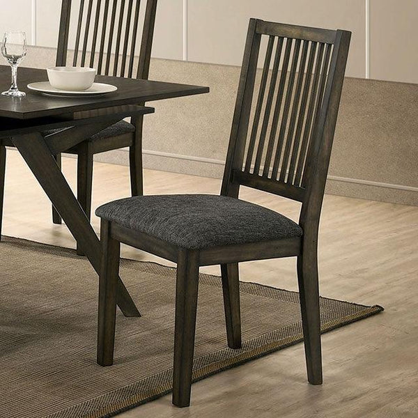 Cherie CM3724SC Gray Transitional Side Chair (2/Ctn) By Furniture Of America - sofafair.com