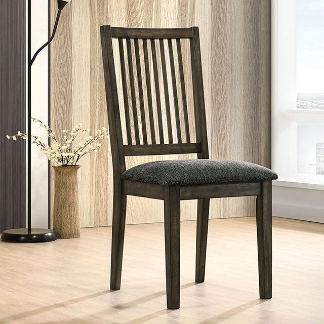 Cherie CM3724SC Gray Transitional Side Chair (2/Ctn) By Furniture Of America - sofafair.com