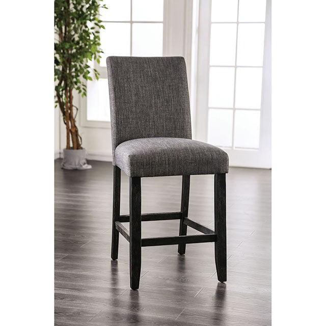 Brule CM3736GY-PC Gray Transitional Counter Ht. Side Chair (2/Ctn) By Furniture Of America - sofafair.com