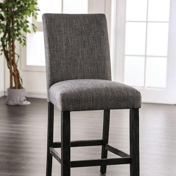 Brule CM3736GY-PC Gray Transitional Counter Ht. Side Chair (2/Ctn) By Furniture Of America - sofafair.com