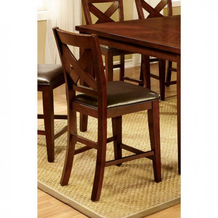 Homedale CM3750PC-2PK Dark Cherry Transitional Counter Ht. Chair (2/Box) By furniture of america - sofafair.com