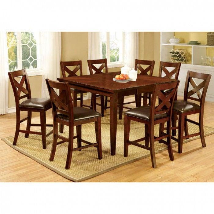 Homedale CM3750PC-2PK Dark Cherry Transitional Counter Ht. Chair (2/Box) By furniture of america - sofafair.com