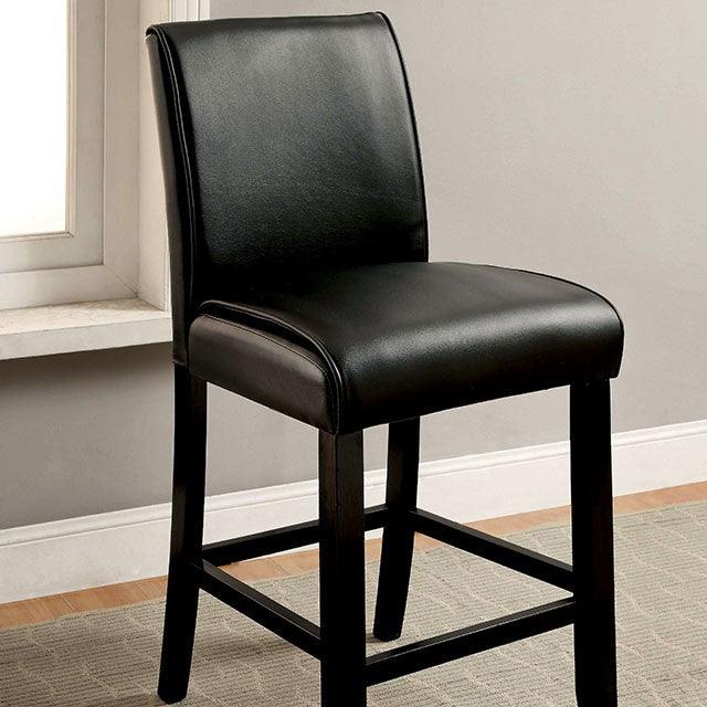 Gladstone CM3823BK-PC-2PK Black Transitional Counter Ht. Chair (2/Box) By Furniture Of America - sofafair.com