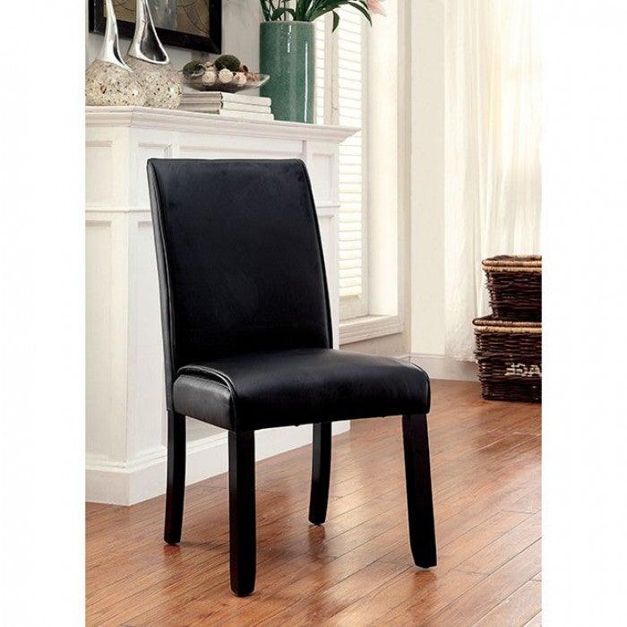 Gladstone CM3823BK-SC-2PK Black Transitional Side Chair (2/Box) By furniture of america - sofafair.com