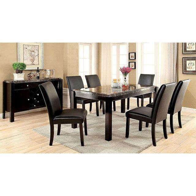 Gladstone CM3823BK-T Black Transitional Dining Table By Furniture Of America - sofafair.com