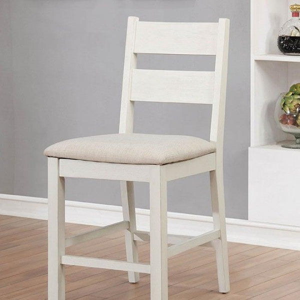Glenfield CM3882PC WireBrushed Cream Transitional Counter Ht. Chair (2/Ctn) By furniture of america - sofafair.com