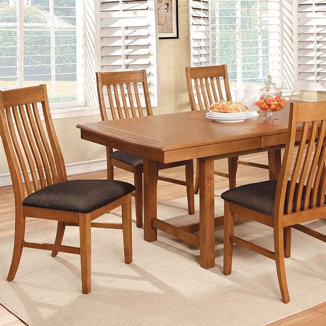 Oaks CM3883T Oak Transitional Dining Table By Furniture Of America - sofafair.com