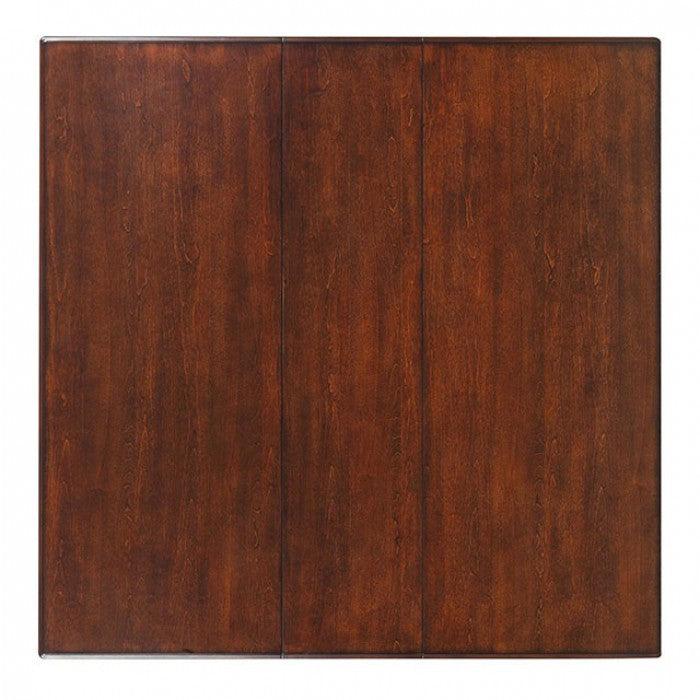 Plainville CM3886PT Brown Cherry Transitional Square Counter Ht. Table By furniture of america - sofafair.com