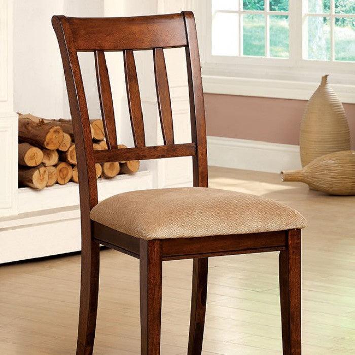 Plainville CM3886SC-2PK Brown Cherry Transitional Side Chair By furniture of america - sofafair.com