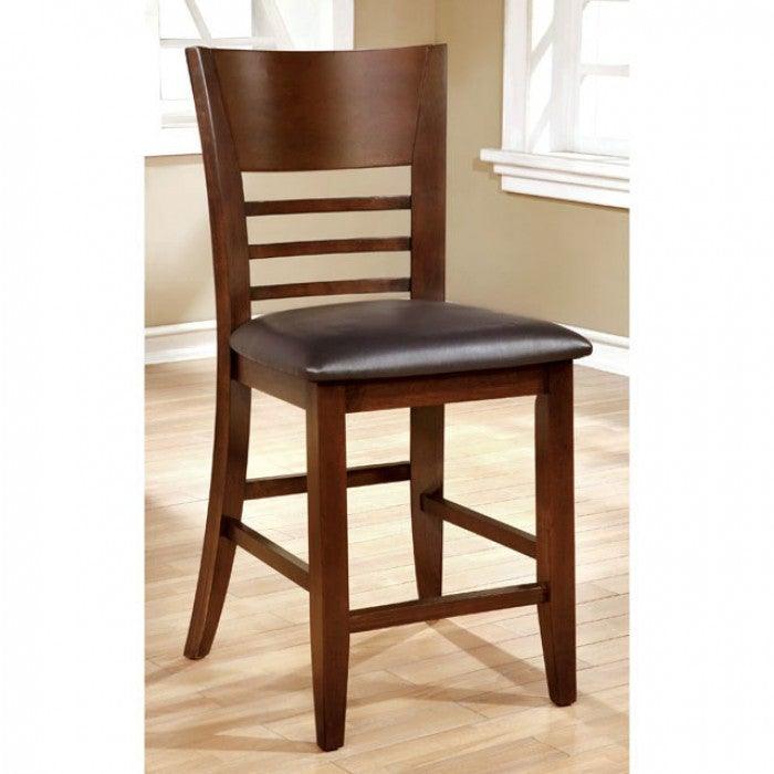 Hillsview CM3916PC-2PK Brown Cherry Transitional Counter Ht. Chair (2/Box) By furniture of america - sofafair.com