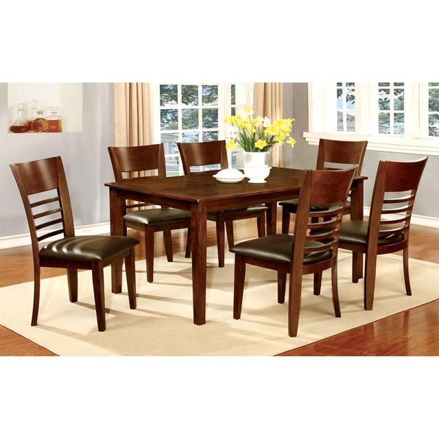 Hillsview CM3916T-60 Brown Cherry/Espresso Transitional Dining Table By Furniture Of America - sofafair.com