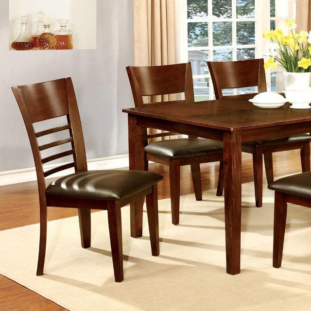Dining Table by Furniture Of America Hillsview CM3916T-60 Brown Cherry/Espresso Transitional - sofafair.com