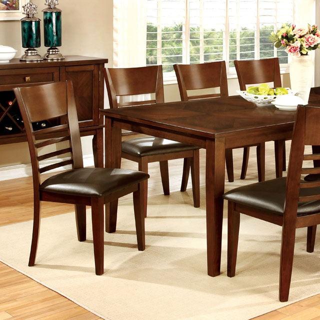 Hillsview CM3916T-78 Brown Cherry/Espresso Transitional Dining Table Set By furniture of america - sofafair.com